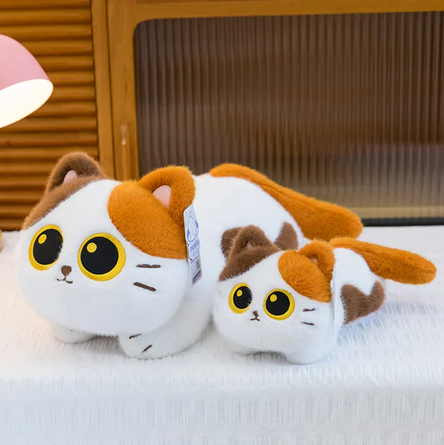 Lying Cats(Siamese/Calico/Black/Cow) Plush Toy 25/45cm