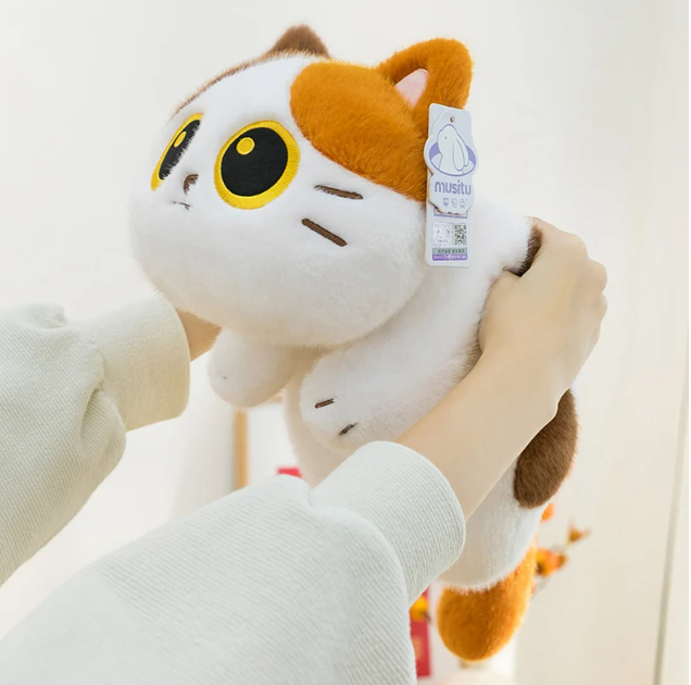 Lying Cats(Siamese/Calico/Black/Cow) Plush Toy 25/45cm