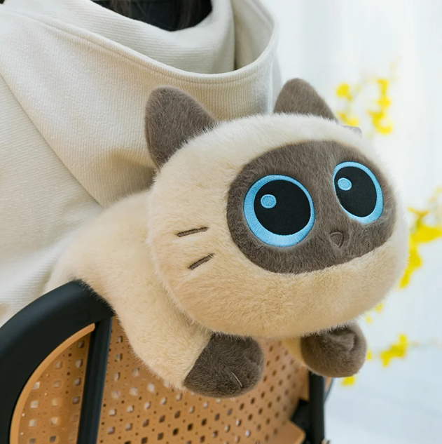 Lying Cats(Siamese/Calico/Black/Cow) Plush Toy 25/45cm