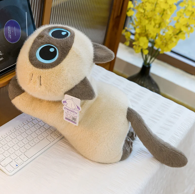 Lying Cats(Siamese/Calico/Black/Cow) Plush Toy 25/45cm