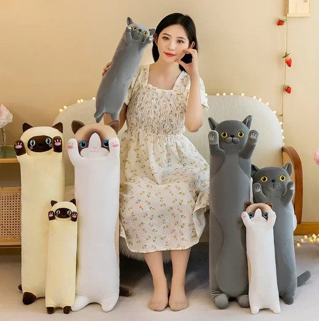 Cat Long Pillow Plush Toys 50/70/90/110cm