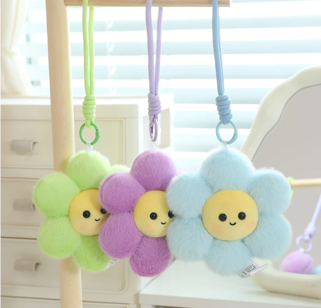 Cute Flower Plush Keychain 12cm - 12 Styles