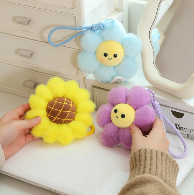Cute Flower Plush Keychain 12cm - 12 Styles