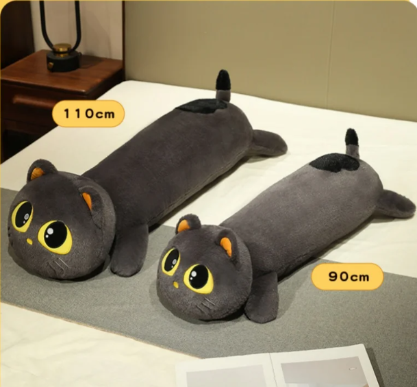 Cute Cat Long Pillow Plush Toys 90/110cm - 5 Styles