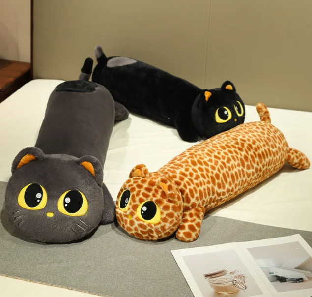 Cute Cat Long Pillow Plush Toys 90/110cm - 5 Styles