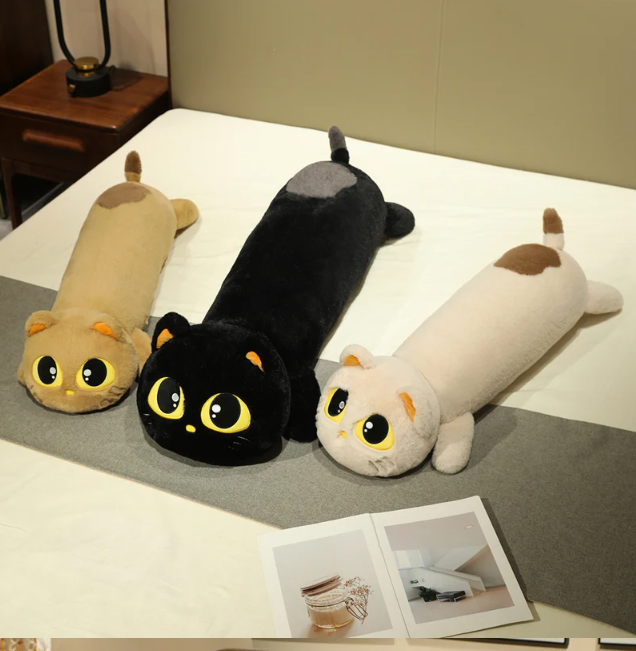 Cute Cat Long Pillow Plush Toys 90/110cm - 5 Styles