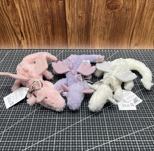 Cute Green Dragon Plush Toys 50cm Or Pink/Purple/Green Dragon Plush Keychains 10cm