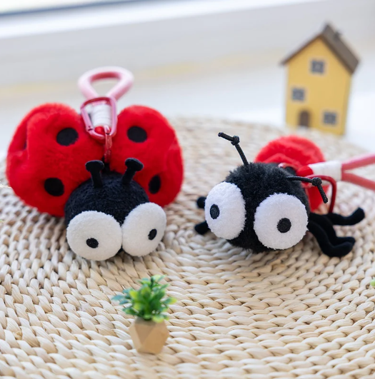 Cute Mini Bug/Insect Plush Keychain - Moth/Ant/Firefly/Mantis/Spider/Dug Beetle/Ladybug/Cockoach/Fly/Mosquito