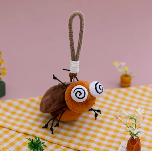 Cute Mini Bug/Insect Plush Keychain - Moth/Ant/Firefly/Mantis/Spider/Dug Beetle/Ladybug/Cockoach/Fly/Mosquito