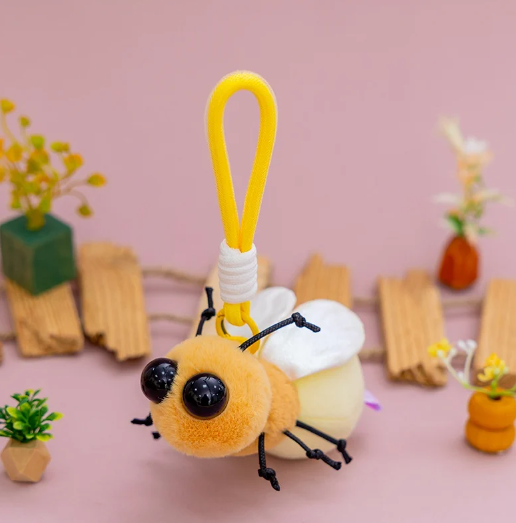 Cute Mini Bug/Insect Plush Keychain - Moth/Ant/Firefly/Mantis/Spider/Dug Beetle/Ladybug/Cockoach/Fly/Mosquito