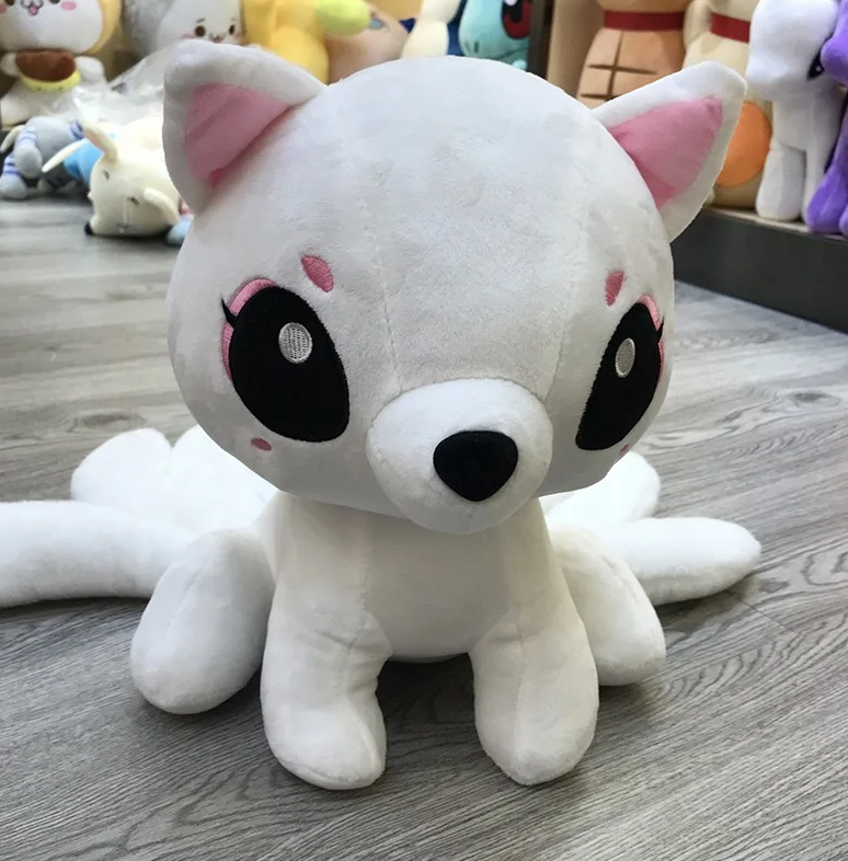 Nine Tail White Fox Plush Toys 20cm