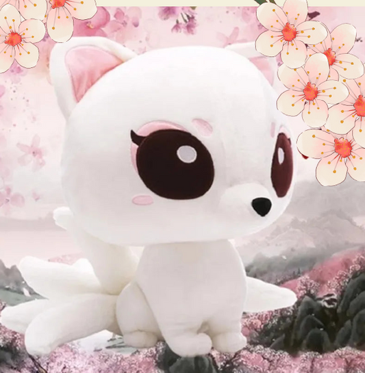 Nine Tail White Fox Plush Toys 20cm