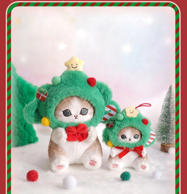 Mofusand Christmas Series Cat Plush Keychains & Toys 12/18/20/30/50cm - 16 Styles