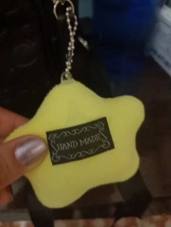 Cute Yellow Star Plush Keychains