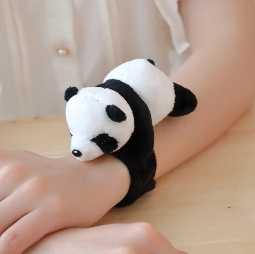 Cute Animal (Red Panda/Fox/Panda/Lion/Monkey/Pig/Dog/Rabbit/Alpaca/Tiger/Monkey/Bear/Cat) Plush Slap Band