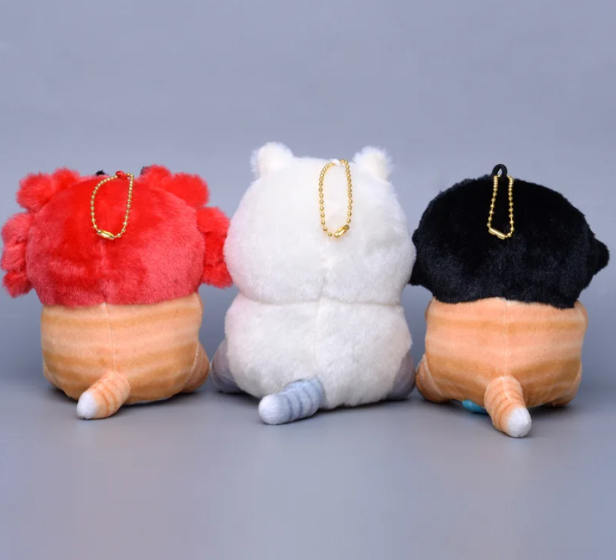 Mofusand Cat With Animal(Seal/Penguin/Polar Bear/Crab) Dress Up Plush Keychains - 5 styles