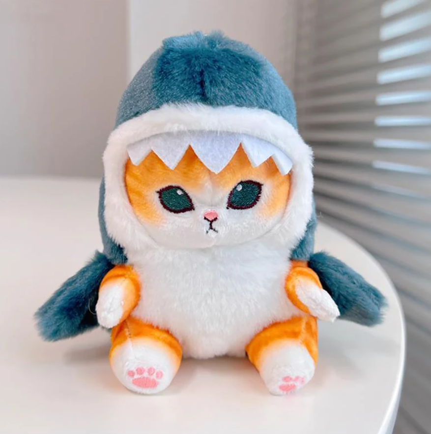 Mofusand Cat (Shark/Fried Shrimp) Plush Keychain 13cm