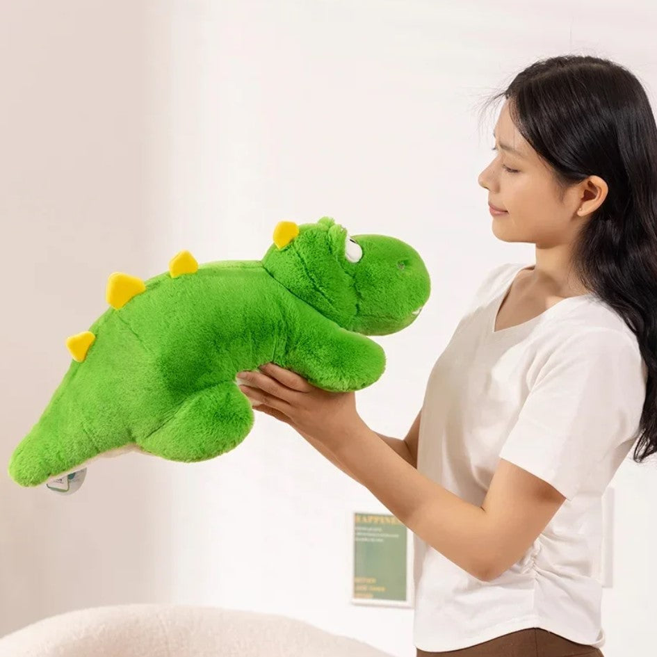 Lying Green Dinosaur Plush Toys 53cm