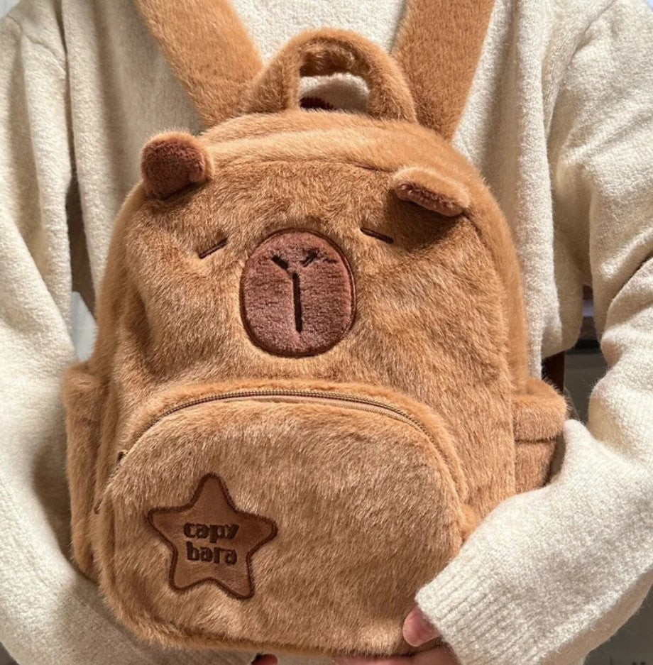 Cute Capybara Plush Crossbody bag/Handbag/Backpack - 6 Styles