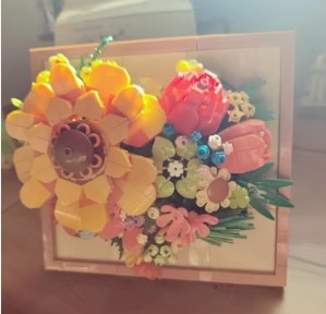 Cute Flowers 3D Picture Frame Mini Building Blocks - 3 Styles