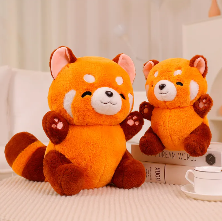 Cute Sitting Red Panda Plush Toys 23/35/45/60cm