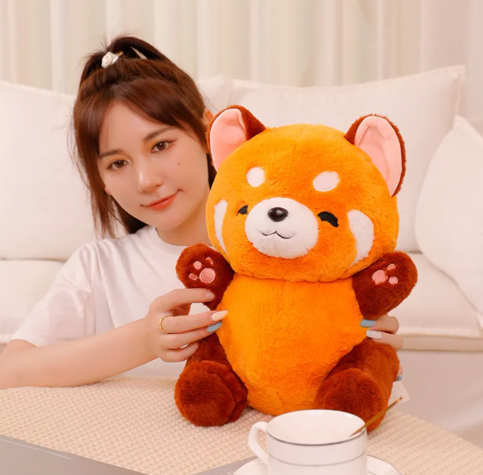 Cute Sitting Red Panda Plush Toys 23/35/45/60cm