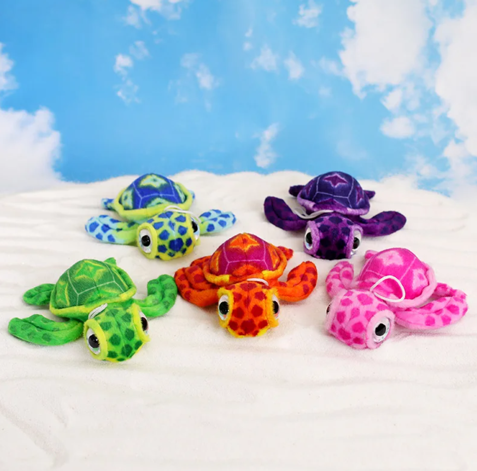 Cute Turtle Plush Keychain 17cm - Pink/Purple/Blue/Green/Red