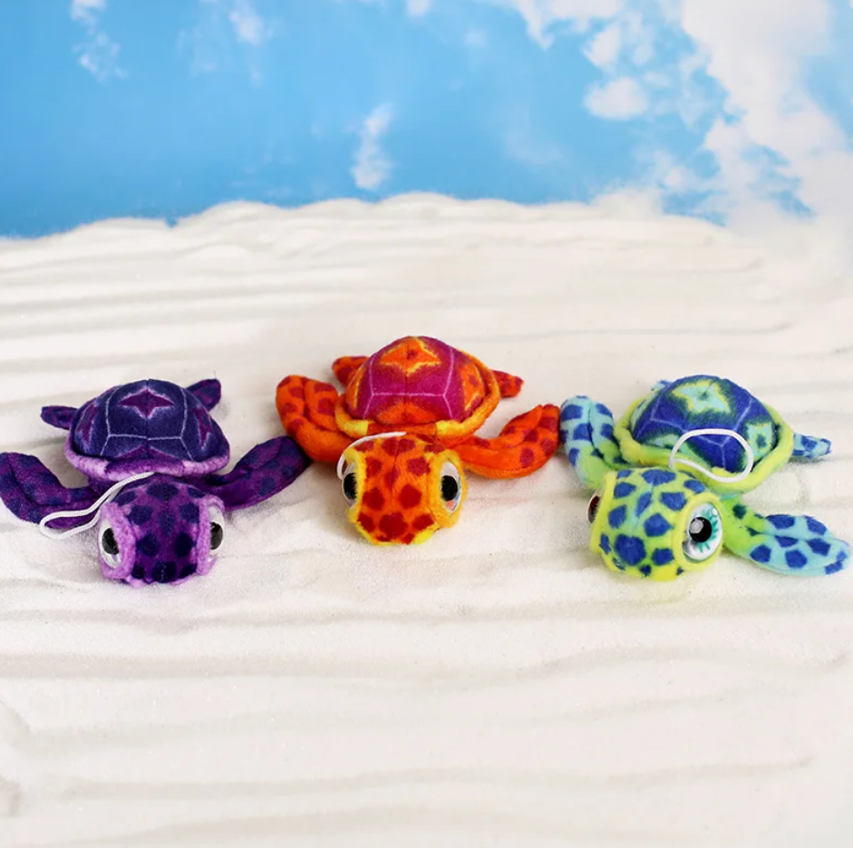 Cute Turtle Plush Keychain 17cm - Pink/Purple/Blue/Green/Red