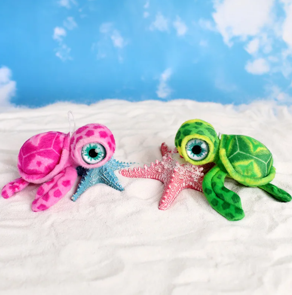 Cute Turtle Plush Keychain 17cm - Pink/Purple/Blue/Green/Red