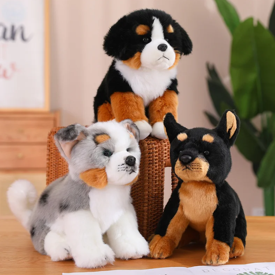 Cute Puppy (Australian Shepherd/Doberman/Bernese Mountain)  Plush Toys