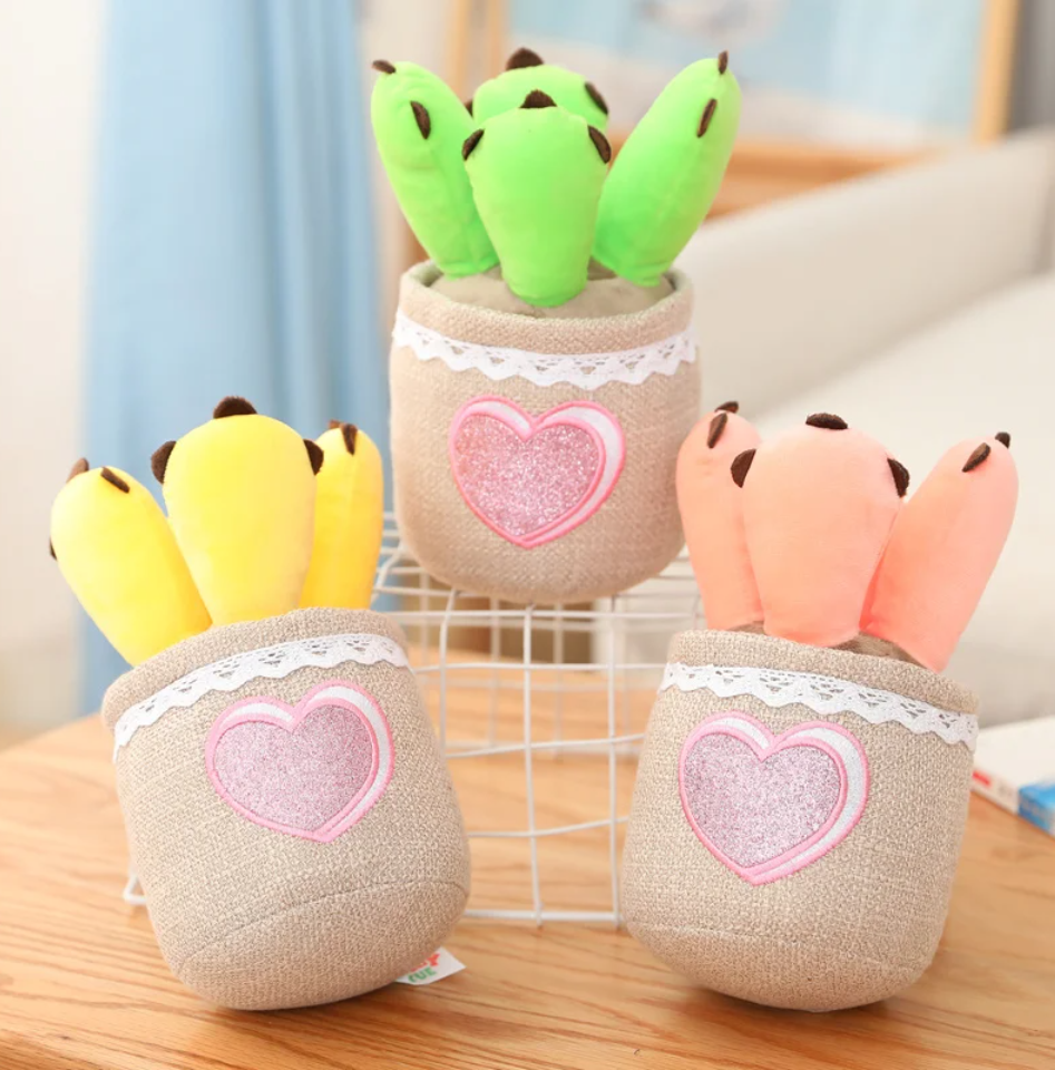 Potted Plants Series Plush Toys 25cm - Bear’s Paw Succulent / Mushroom