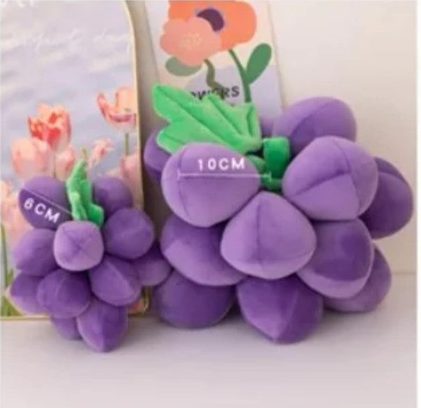 Cute Grape Pillow Plush Toys 22/35cm - Pink/Purple/Green/Red/White