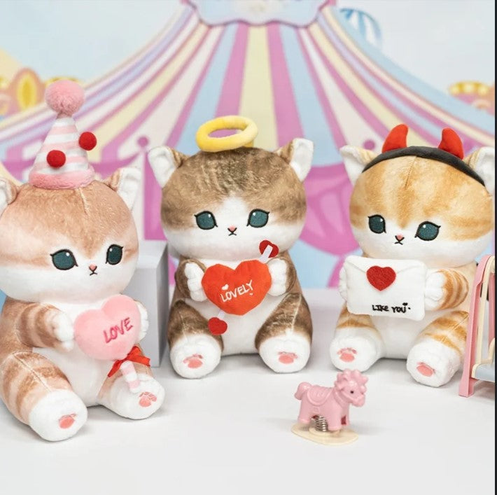 Mofusand Cat With Happy Valentine's Day Dress Up Plush Toys 20cm - 4 Styles