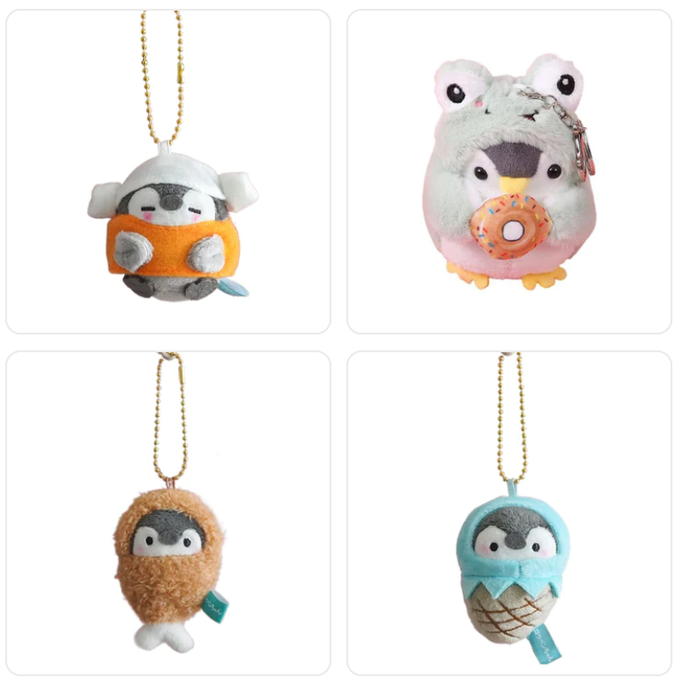 8-10cm Penguin Plush Keychains