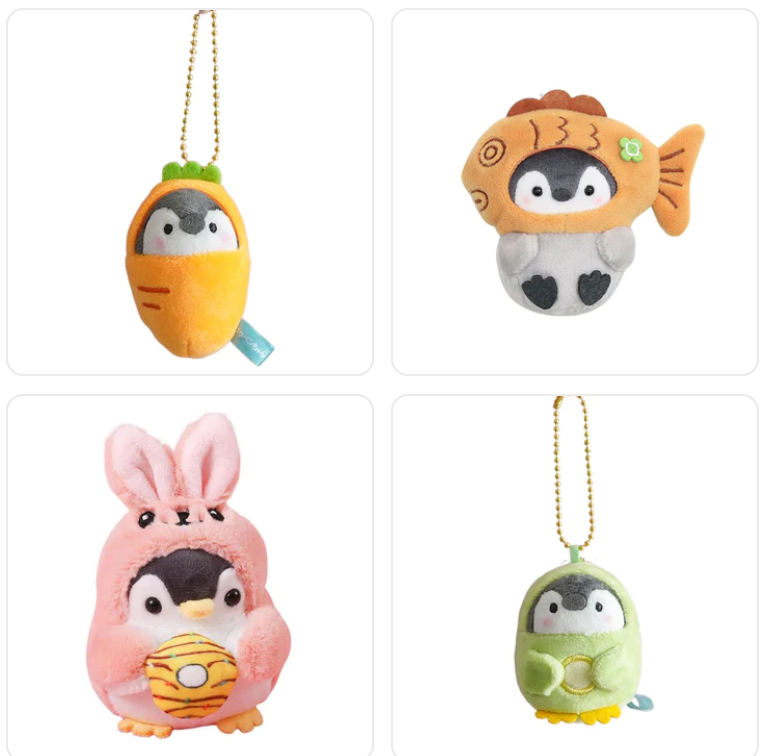 8-10cm Penguin Plush Keychains