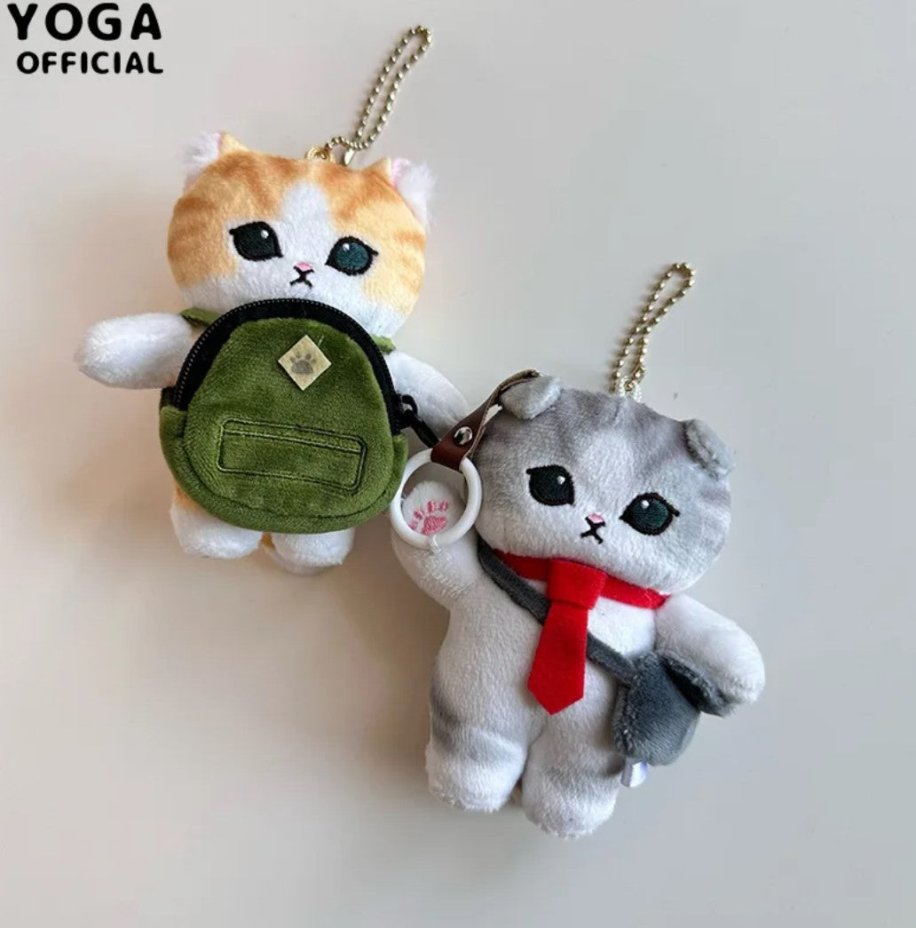 Mofusand Cat With Bag/Food Plush Keychain 10cm - 4 Styles