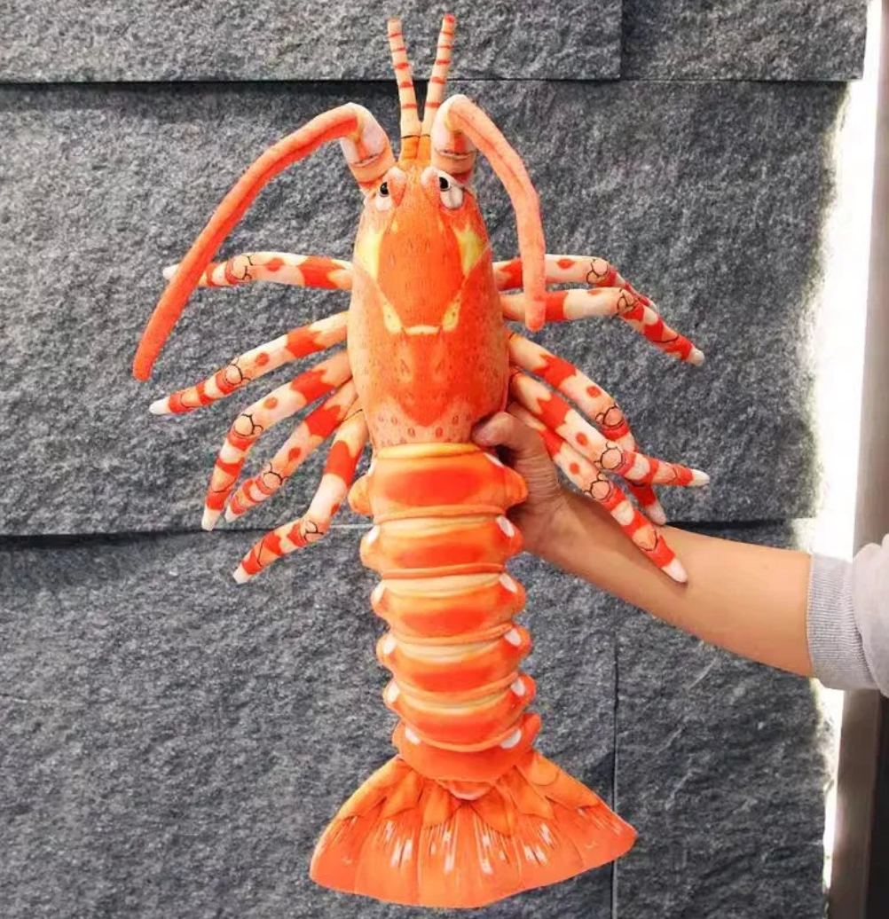 Lobster Lifelike Plush Toys 50cm - Red/Blue