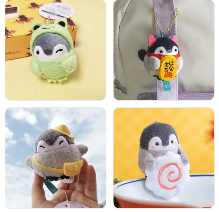 Cute Penguin Plush Keychains 8-11cm (24 Styles)