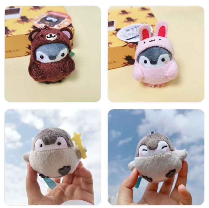 Cute Penguin Plush Keychains 8-11cm (24 Styles)