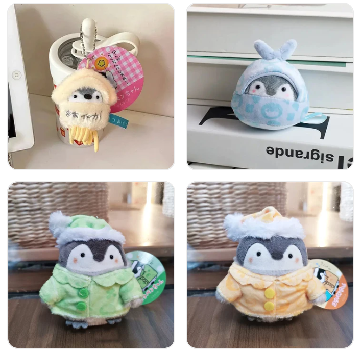 Cute Penguin Plush Keychains 8-11cm (24 Styles)