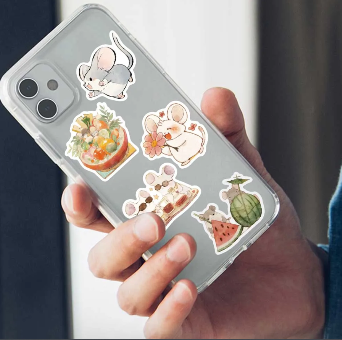 50 pcs Cute/Kawaii Mouse/Mice Stickers