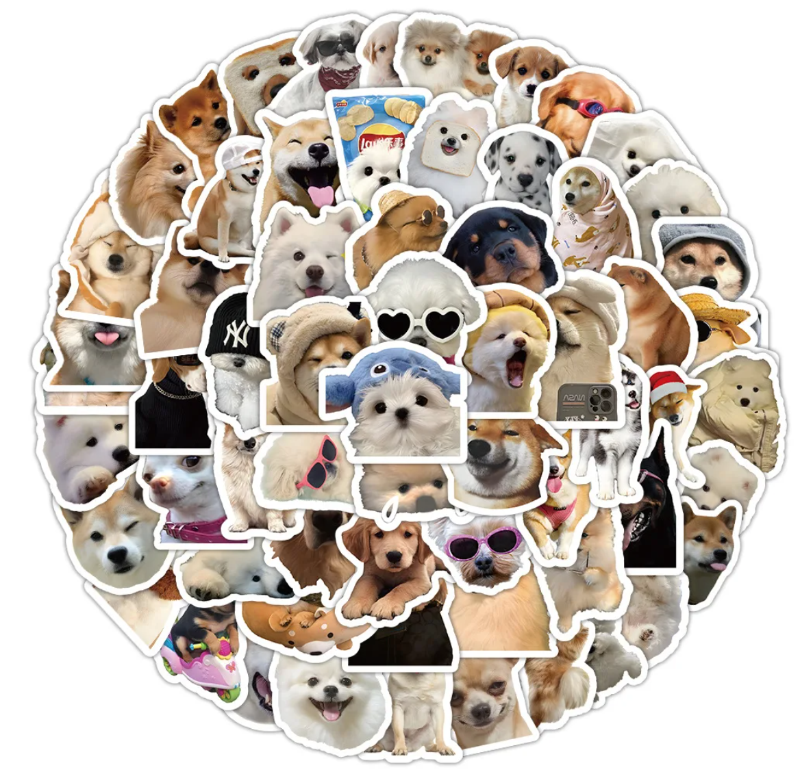 50/100 pcs Cute/Kawaii Dog Stickers