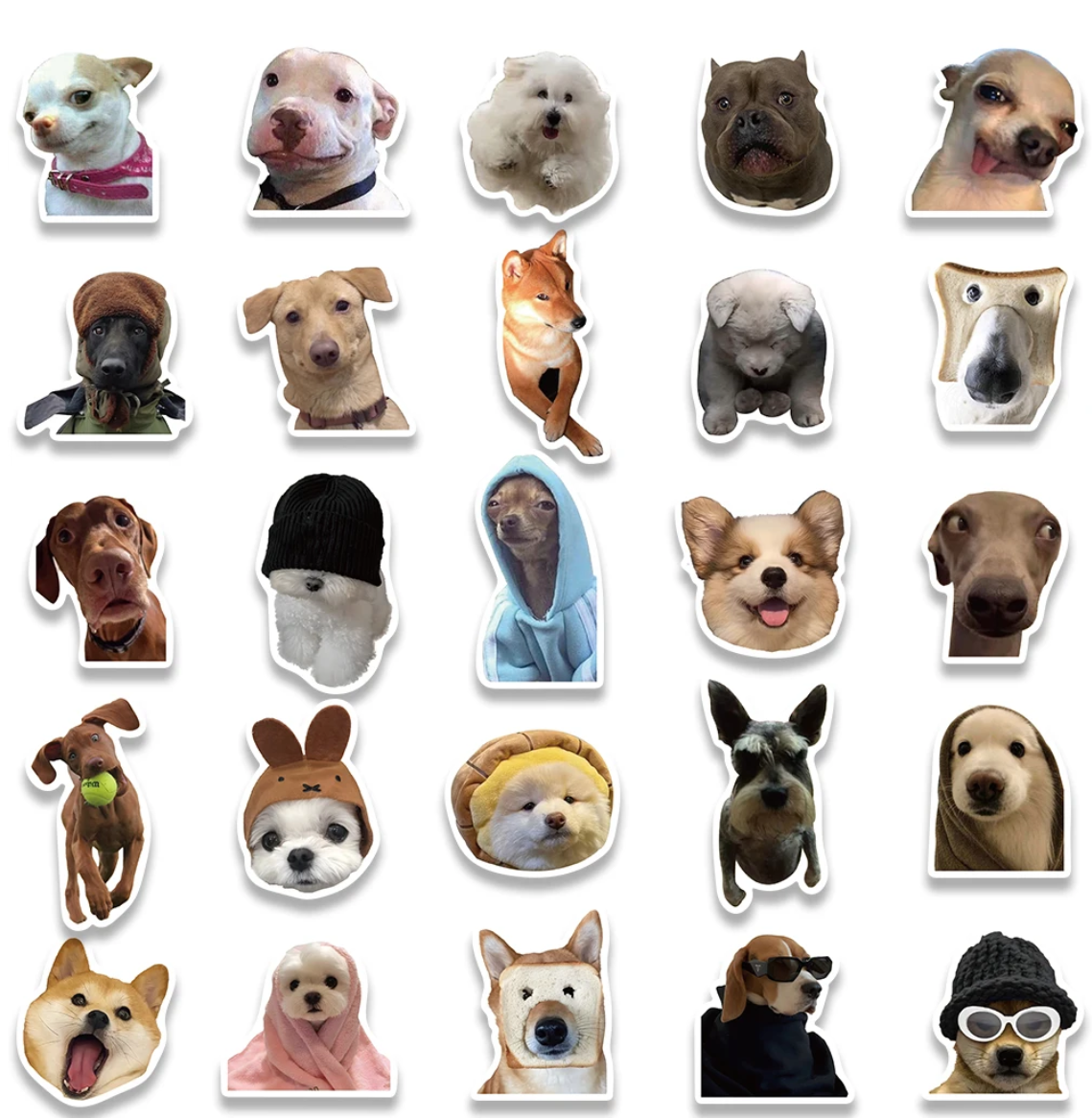 50/100 pcs Cute/Kawaii Dog/Cat Stickers