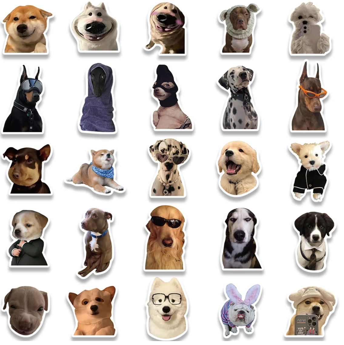 50/100 pcs Cute/Kawaii Dog/Cat Stickers