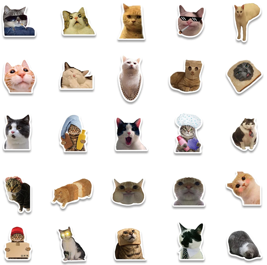 50/100 pcs Cute/Kawaii Dog/Cat Stickers