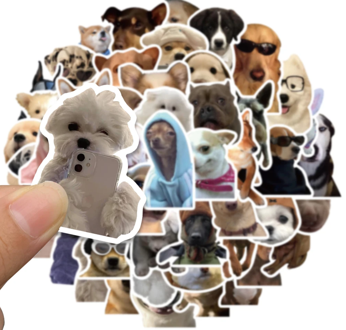 50/100 pcs Cute/Kawaii Dog/Cat Stickers