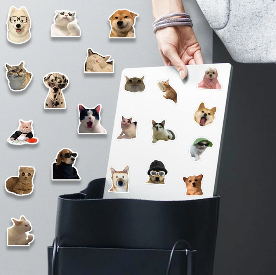 50/100 pcs Cute/Kawaii Dog/Cat Stickers