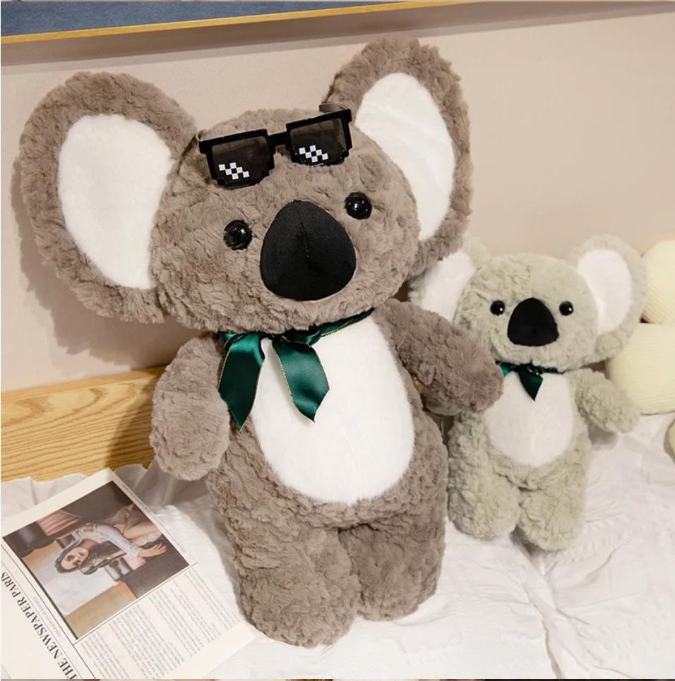 Cute Koala Plush Toys 35/60/90cm - Light Grey/Dark Grey