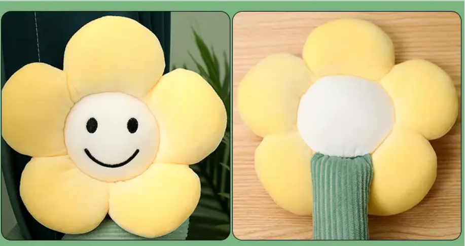 Smiley Flower Curtain Buckle Plush Toys 95cm