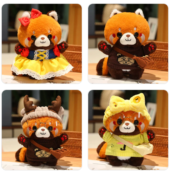 Cute Red Panda (Dress Up) Plush Toys 30cm - 18 Styles